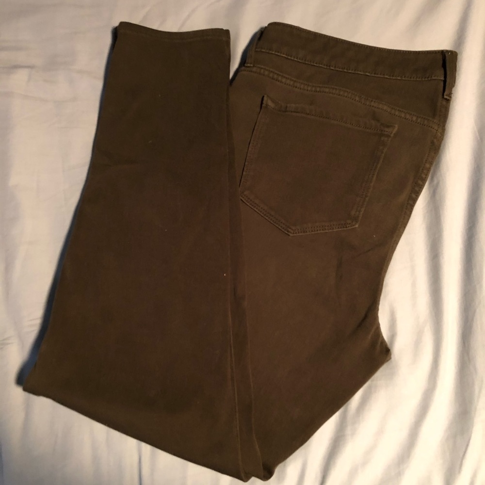 Old Navy Rockstar Olive Jeans